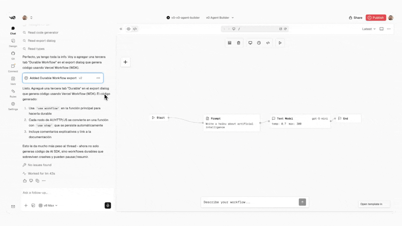 Connecting a chat to GitHub